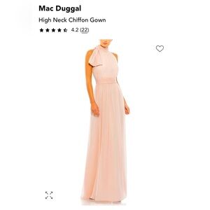 Mac Duggal High Neck Chiffon Gown